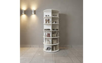 360 Degree Rotating Shelf Space Saving Rotating Shoe Rack Large Capacity Multi-Tier Storage Unit for Closet, Entryway