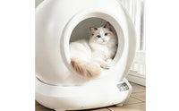 Large Capacity Smart Litter Box with App Control Easy to Maintain Self-Cleaning Cat Litter Box Quiet for Cats, Indoor, Apartments, Living Rooms