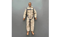 Flap Pockets Doll Pilot Suit Front Zipper Pilot Coverall Long Sleeves Single-Piece Coverall Stitched Seams