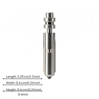 Direct-Fit Hotend Nozzle Easy to Install Quick-Release Nozzle Replacement