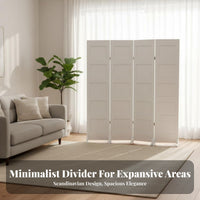 Foldable Design Folding Room Divider Movable Folding Panel Divider Freestanding Privacy Screen Portable for Away Fromice Workers, Homeowners, Content Creators, Studio Apartment, Bedroom, Exhibition Hall, Storage-Friendly