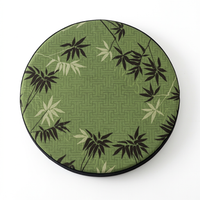 Polyester Tatami Meditation Cushion, Round Floor Pillow for Living Room, Meditation Cushion Sponge Filled, Bamboo Floral Patt
