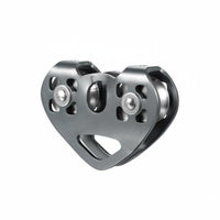 High Strength Zip Line Trolley Effortless Rotation Double Zip Line Pulley Wear Resistant Tandem Speed Double Trolley 7075 Aviation Aluminum for Rescue Professionals, Climbers, Canyoning