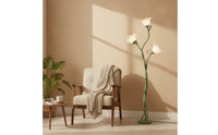 Flower Floor Lamp Curved Flower Standing Lamp Sculptural Decorative for Living Room, Bedroom