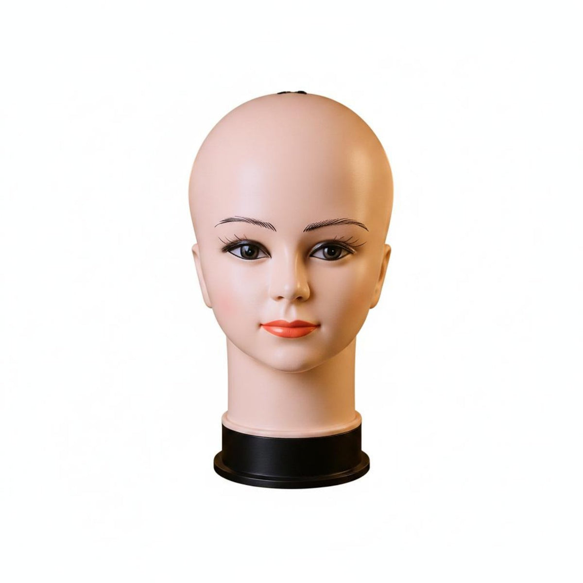 Smooth Surface Bald Female Mannequin Head Easy to Use Female Display Head Long-Lasting for Makeup Artists, Salon