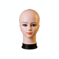 Smooth Surface Bald Female Mannequin Head Easy to Use Female Display Head Long-Lasting for Makeup Artists, Salon