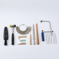 18 Pieces Jewelry Tool Kit Comprehensive Band Sizing Kit Finger Size Gauge for Jewelers, Crafters, Bench Work