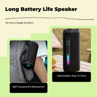 Waterproof speaker with deep bass