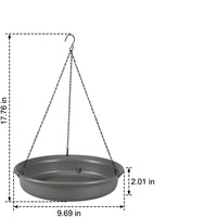 Hanging Bird Feeder and Garden Bird Bath, Versatile Resin Round Basin for Adult Birds, Creative Design Outdoor Decor, Multiple Colors Available
