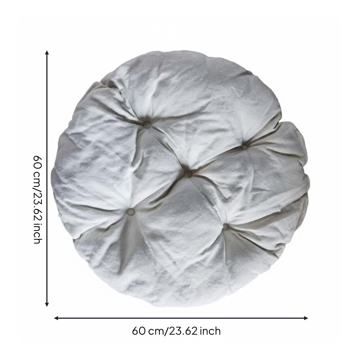 Hanging Chair Pillow Multi-Purpose Round Tufted Cushion Warm for Patio, Students