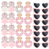 Sunglasses Set with Hair Clips Satin Gift Set with Hair Clip Playful for Parties
