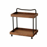 2-Tier Cosmetic Stand Space-Saving Vanity Rack Multipurpose for Students, Adults
