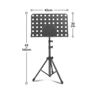 Perforated Height Adjustable Music Stand Storage Bag Folding Music Stand