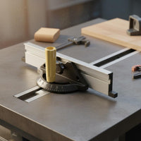 Aluminum Miter Gauge Clear Scale Table Miter Gauge Quick Adjustment Knob