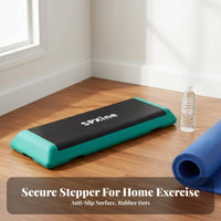 Non-Slip Surface Aerobic Step Deck Stable Grip Feet Workout Step Bench Long-Lasting ABS Material Adjustable Exercise Stepper Sturdy Construction for Beginners, Women, Home Gym