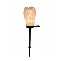 2 Pieces Solar Cherub Stake Lamp Easy to Install Cherub Garden Light Waterproof Outdoor Decor for Patio