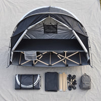 Silver-Coated Waterproof Single Person Camping Tent for Outdoor Hiking & Cycling
