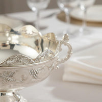 Metal Fruit Bowl European Design Decorative Serving Bowl Pedestal Base for Hotel