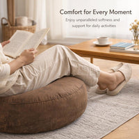 Round Floor Cushion, Meditation Floor Pillow, Thick Round Floor Cushion, Hot Sta #variant:Brown