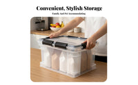 Rolling Dry Food Bin Airtight Bulk Dry Goods Container Includes Measuring scoop