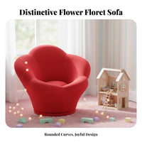 blossom Backrest Flower-Shaped Seat Princess aesthetic Plush Single-Person Chair Cute Aesthetic children's Furniture Soft Texture for Girls, Toddlers, Teens, Playroom, Living Room, Bedroom, perusing corner