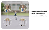 Single Piece 1/64 Scale Figure Collectible Diorama Figure Very Small Model Accessory