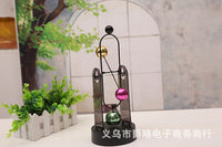 k503彩球永动仪 电动磁性摇摆器混沌摆 家居装饰动态艺术桌面摆件