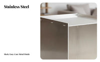2-Tier Rolling Trolley Space-Saving 2-Tier Rolling Stand adaptable Use