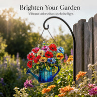 Decorative Stained Glass Wall Vase / Watering Can for Garden & Patio