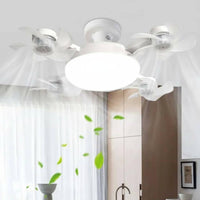 Wireless Control Fan Light Silent Operation E27 Socket Fan Light Easy