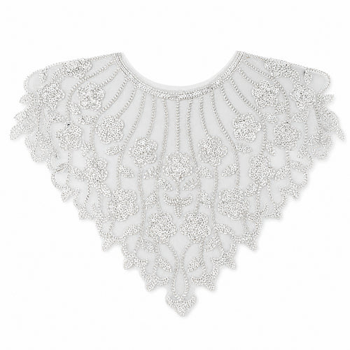 Sequin Applique with Beads Beaded Ornamental Applique Decorative for Dresses
