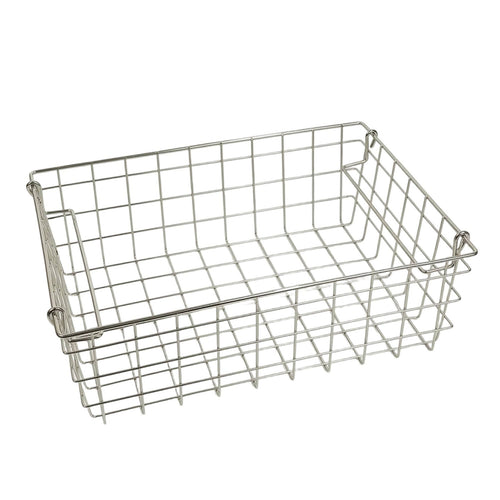 Wire Basket with Handle Lightweight Wire Storage Basket Sturdy for Shelves