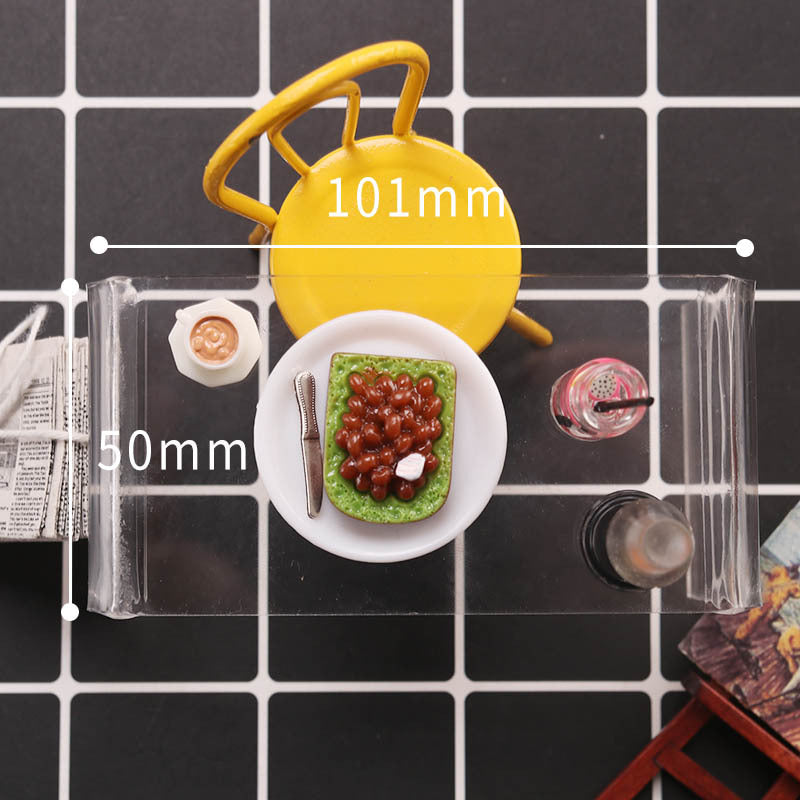 1:12 Scale Dollhouse Coffee Table Miniature Model for DIY Scenes