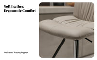 Adjustable High Stool with Backrest Modern Design for Pub, Kitchen, Homeowners