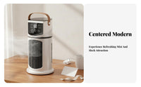 Low Noise USB Personal Air Cooler 3 Speeds USB Desk Cooler Large Water Reservoir for Office, Bedroom, Dorm Room