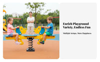2-Person Bouncy Bouncy Rider Cooperative Play Seesaw Vividly Colored Long-Lasting Design for Children, Children 3+, Playground