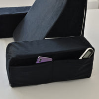 Wedge Pillow for Bed Headboard Back Support Reading Pillow with Armrests