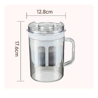 Yogurt Strainer with Lid Transparent Whey Separator Easy-to-Clean for Home Cooks