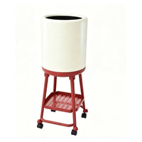 Kitchen Trash Bin on Wheels Rolling Trash Bin Metal Frame