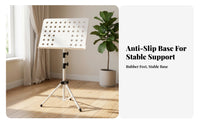 Perforated Portable Folding Music Stand Carrying Bag Tripod Music Stand