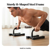 2 Pieces Press-up Stands Non-Slip Press-up Stands Floor Exercise Stands Reduces Wrist Strain Fitness Equipment Comfortable