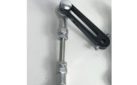 Metal Linkage Rod Assembly Compact Adjustable Linkage Rod with Lock Nuts Silver-Toned Hardware for Small Automation