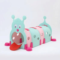 Indoor Outdoor Caterpillar Play Tunnel Long-Lasting Caterpillar Tunnel Long Lasting Toy Sun-Resistant for Toddlers, Playground