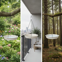 Hanging Bird Bath with Chains Outdoor Bird Bath with Hanging Chains Garden