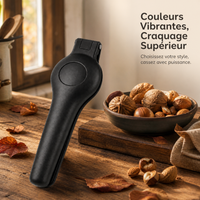 Chestnut Opener Nut Cracker Tool for Walnuts and Hard Shell Nuts, Press-Type Stainless Steel