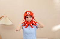 Wholesale Octopus Headgear Hat Plush Headgear Photo Prop Cartoon Headgear Performance Prop Customizable