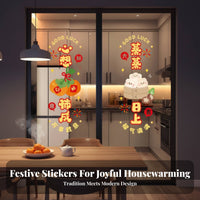 Housewarming Window Sticker, Electrostatic Decorative Decal, Kitchen Glass Door