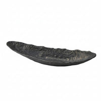 Sculptural Tray Silver Centerpiece Bowl Shallow for Dining Table, Living Room