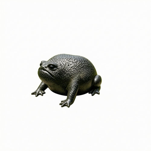 Resin Frog Statue Compact Shape Outdoor Decoration Weatherproof for Balcony