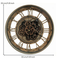 Vintage Round Wall Clock Decorative Roman Numeral Wall Clock